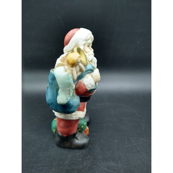 Vintage Midwest Imports Santa Figurine Hand-Painted Ceramic 4.5" Christmas Decor - Picture 4 of 5